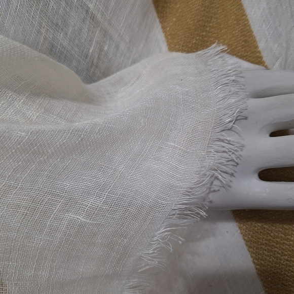 World Market "NEW" Multicolor Linen Blend Coastal Bohemian Poncho One Size - Picture 9 of 13